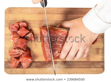 Zdjęcia stock: Cook Chopped Fresh Fillet