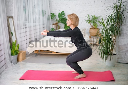 Zdjęcia stock: Caucasian Woman Exercising Pilates