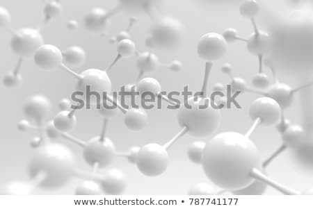 Stockfoto: Digital Illustration Of A Dna Model On Science Background 3d Re