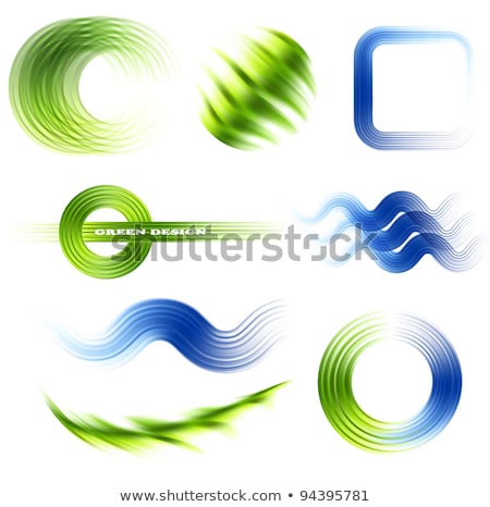 Stockfoto: Circle Green Abstract Isolated Element For Logo