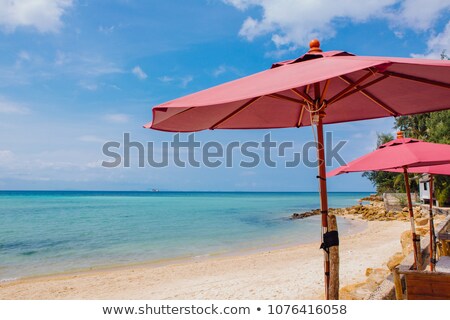 Stock photo: Pink Sun Umbrella