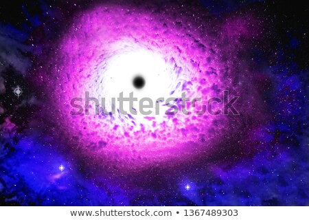 Zdjęcia stock: Super Massive Black Hole And Accretion Disk