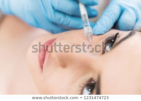 Zdjęcia stock: Hyaluronic Acid Injection To Correct The Nose