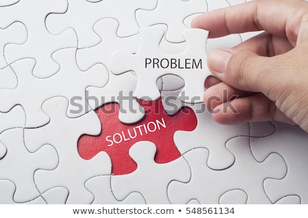 Stock foto: Solution And Problem