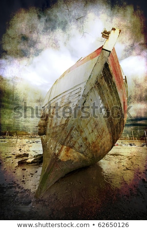 Stock photo: Beached Fishing Trawler To Give A Well Worn Vintage Look