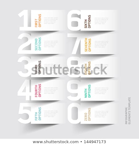 Foto stock: Banner Of Numbers