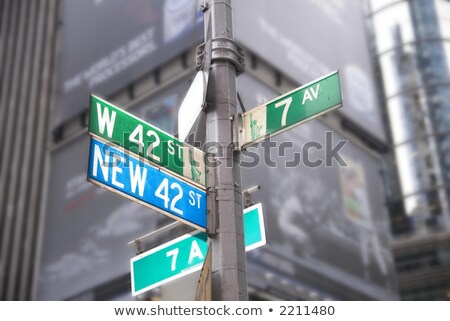 Сток-фото: Times Square 42nd Street Sepia