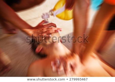 Foto stock: édico · afogando-se