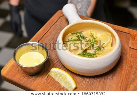 Stock photo: Potato And Mushrooms Dumplings Dim Sum