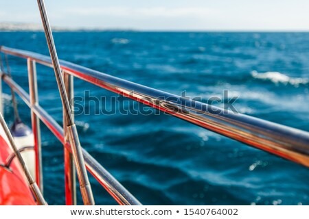 Stock fotó: Ocean Cruise Yacht Catarmaran Railings