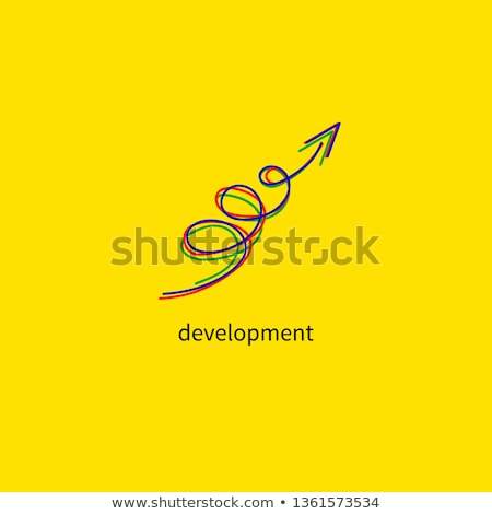 [[stock_photo]]: Business Startup On Blue Direction Arrow Sign