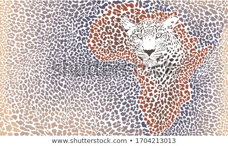 Stock photo: African Hunters Seamless Vector Pattern