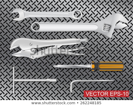 Foto stock: Wrench Jaw Spanner Tools