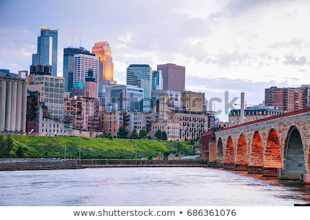 [[stock_photo]]: Downtown Minneapolis Minnesota At Night Time