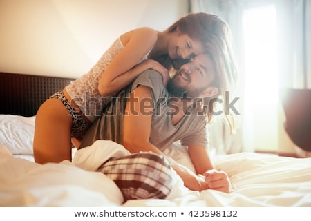 Stock foto: Young Passionate Lovers Lie