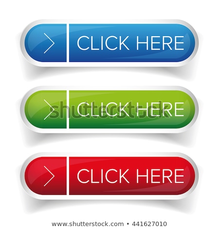 Foto stock: Click Here Blue Vector Icon Design