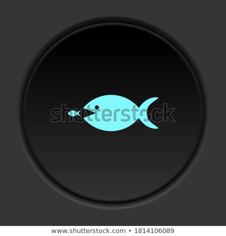 Stock photo: A Round Button With Campfires