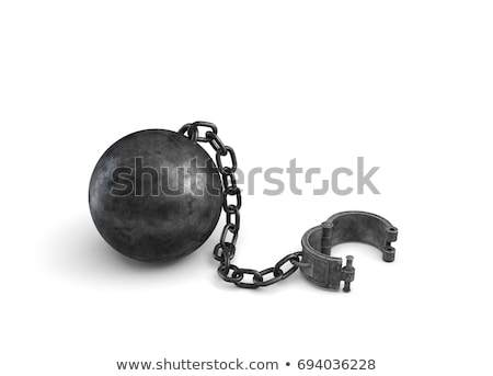 Stock fotó: Prisoner Isolated On The White Background