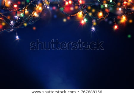 Foto stock: Colorful Christmas Lights Background