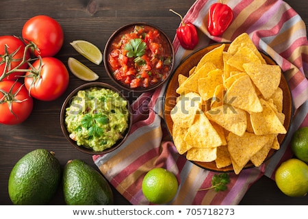 Foto stock: Tortilla Chips With Guacamole