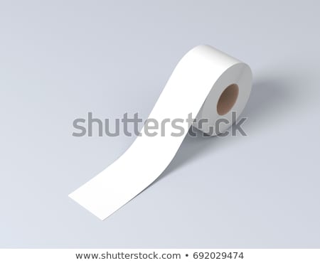 Foto stock: White Adhesive Tape 3d Rendering
