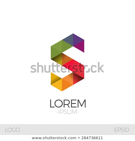 Stok fotoğraf: S Letter Icon Logo Clip Art Vector Colorful Sign
