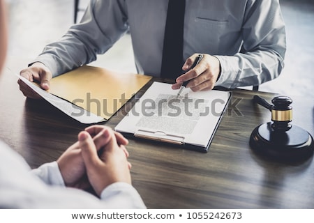 Stock photo: Law And Legal Concept Consultation Between Attorneys And Client