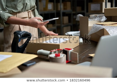 Stock photo: Online Small Business Owner Checking Order