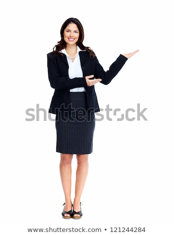 ストックフォト: Business Woman Presenting A Copyspace