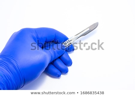 Stockfoto: Medical Scalpel On White Background