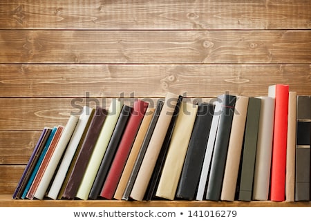 Сток-фото: Books In Wooden Bookcases