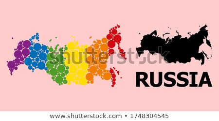 Foto stock: Russia Gay Map