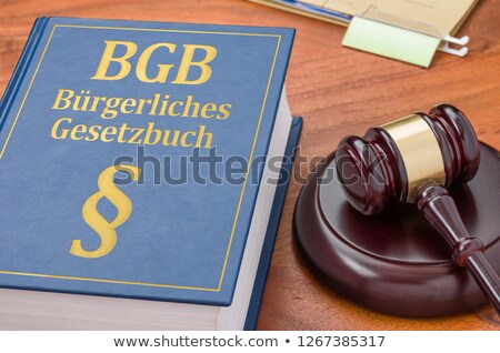 Zdjęcia stock: A Law Book With A Gavel - German Civil Code - Buergerliches Gese