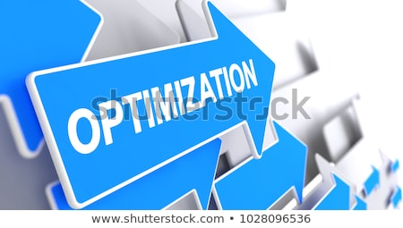 Foto stock: Performance Management - Inscription On The Blue Pointer 3d