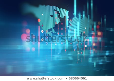 Stock fotó: Futuristic Digital Earth Globalization Concept Background Design