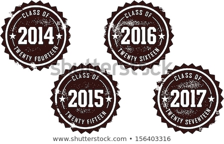 Zdjęcia stock: Class Of 2014 Stamp