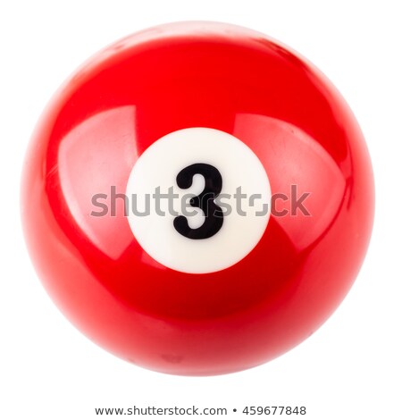 Stok fotoğraf: Red Snooker Ball - Number 1