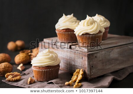 ストックフォト: Carrot And Cinnamon Cupcake