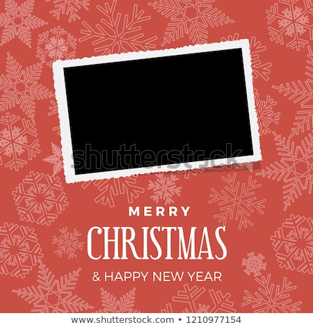 Foto d'archivio: Christmas Postcard With One Frame For Photo