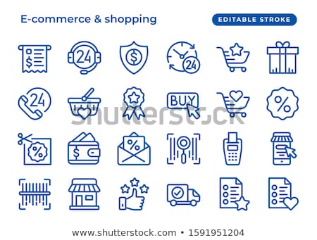 ストックフォト: Free Coupon Blue Vector Icon Design