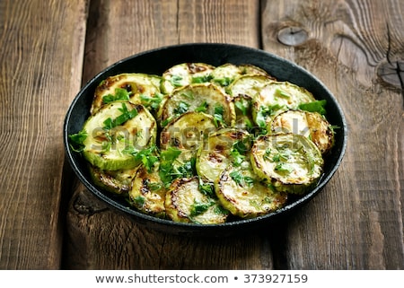 Foto stock: Pan Fried Zucchini