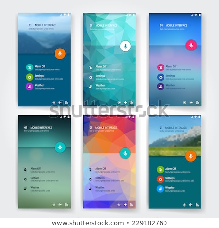 Stockfoto: Voice User Interface Icon Set