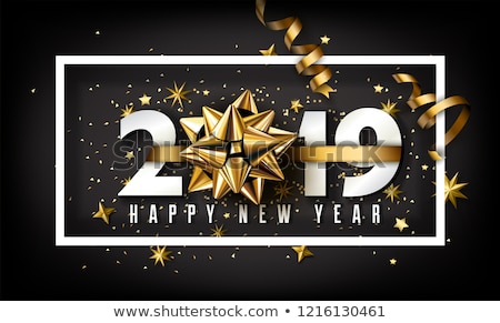 Stock foto: 2019 Happy New Year Greeting Card Happy New Year 2019
