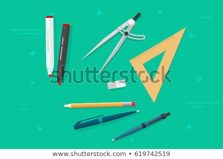 Stock photo: Pencil With Eraser On Top Isolated Icon Vector