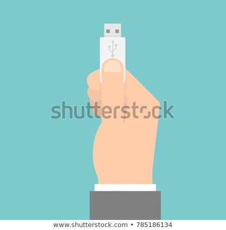 [[stock_photo]]: Usb Flash Memory In Hand