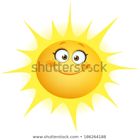 Smiling Sun Cartoon Character Foto stock © Yayayoyo