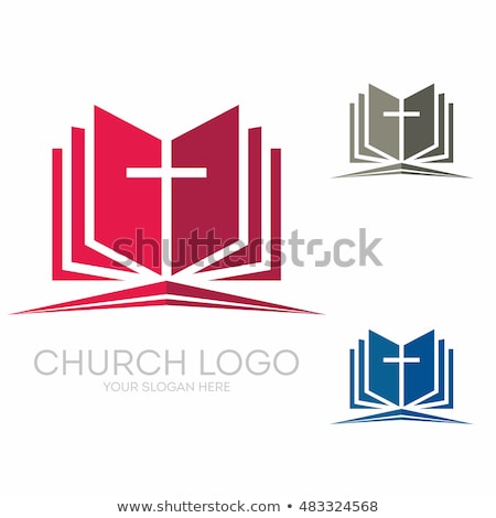 Stok fotoğraf: Vector Icon Bible And Cross