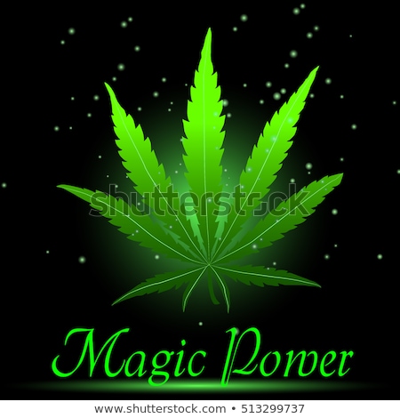 ストックフォト: Green Hemp Floral Inspiration Background Cannabis Leaf Space Background Texture Vector Marijuana L