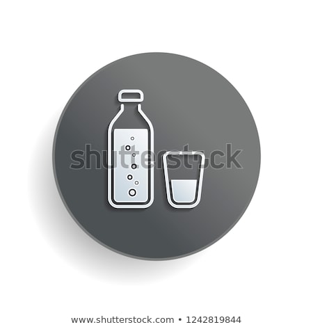 Stok fotoğraf: Single Blue And Gray Icon