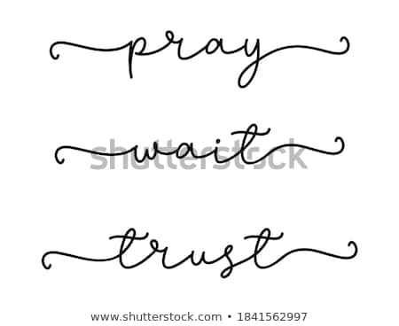 Foto stock: Trust Word